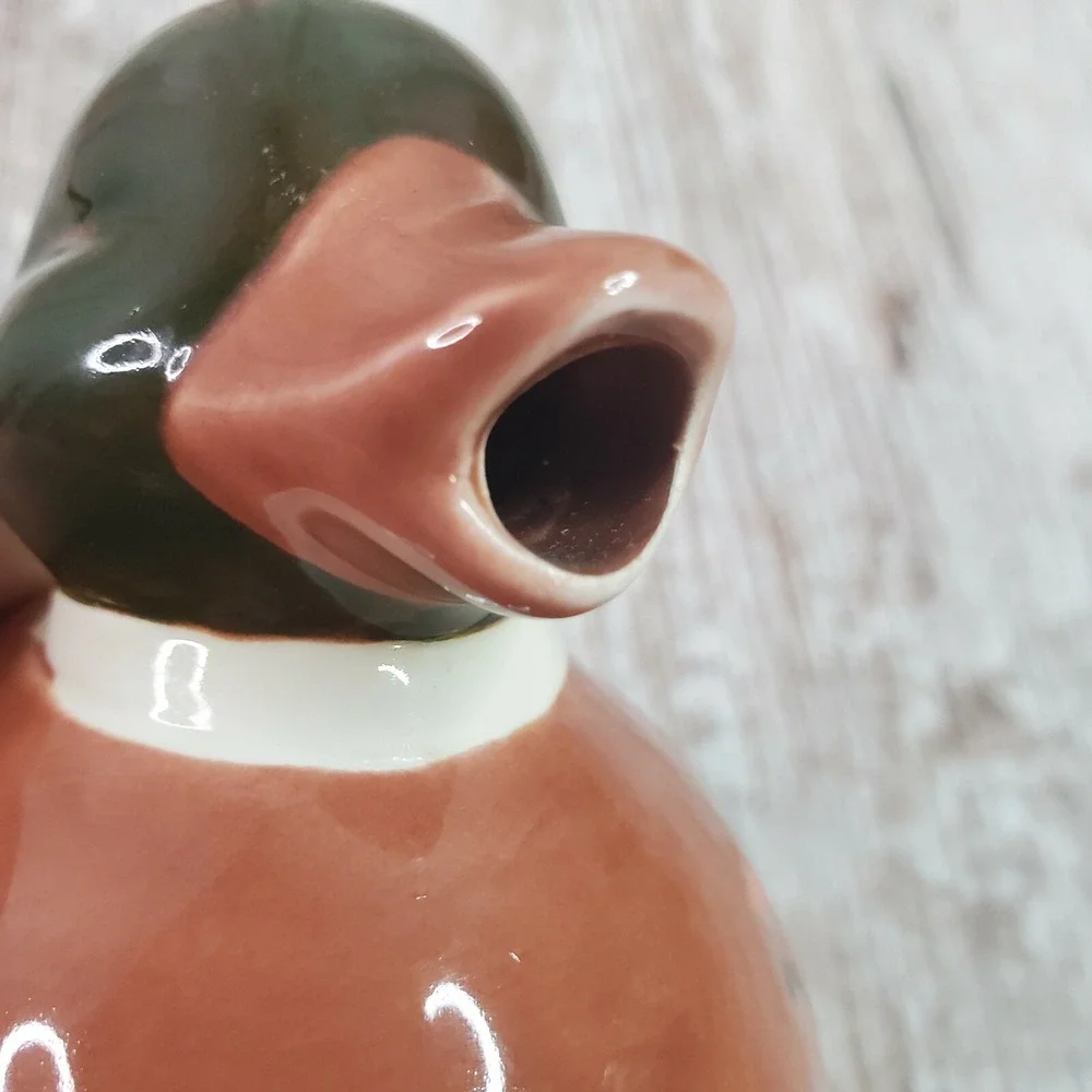 Vintage OTAGIRI Japan Ceramic Mallard Duck Hand Painted Creamer